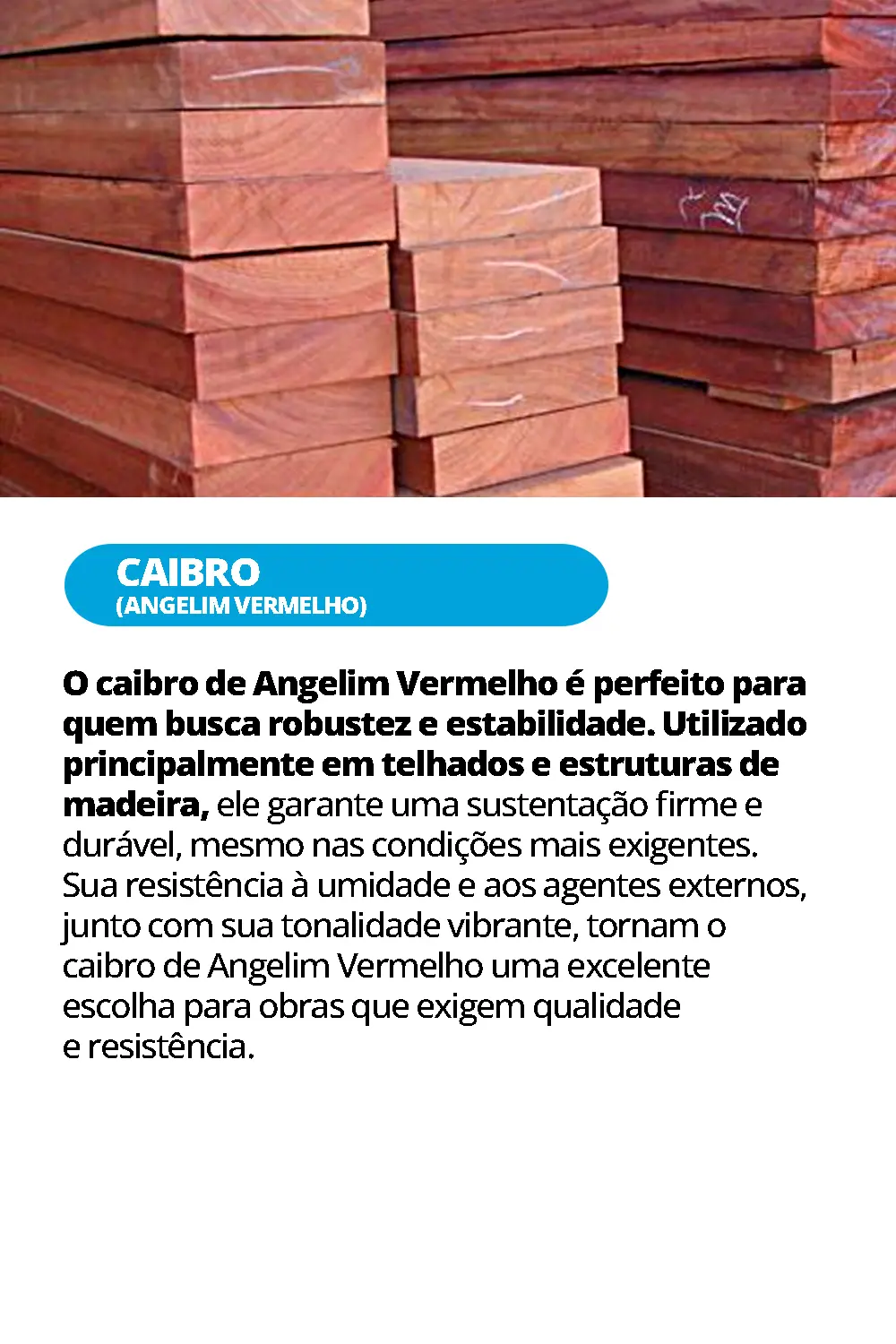 CAIBRO ANGELIM VERMELHO