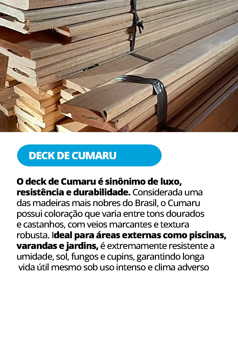 DECK DE CUMARU