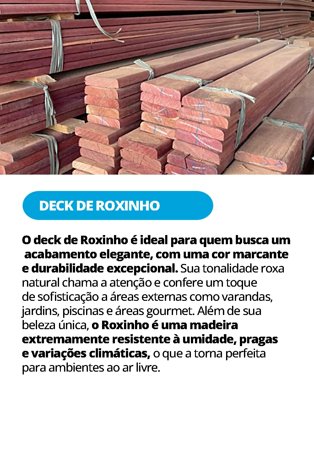 DECK DE ROXINHO