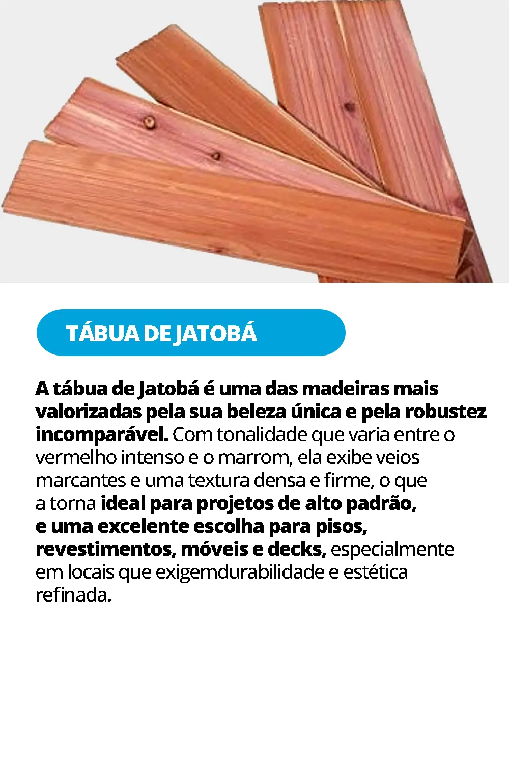 TABUA DE JATOBA